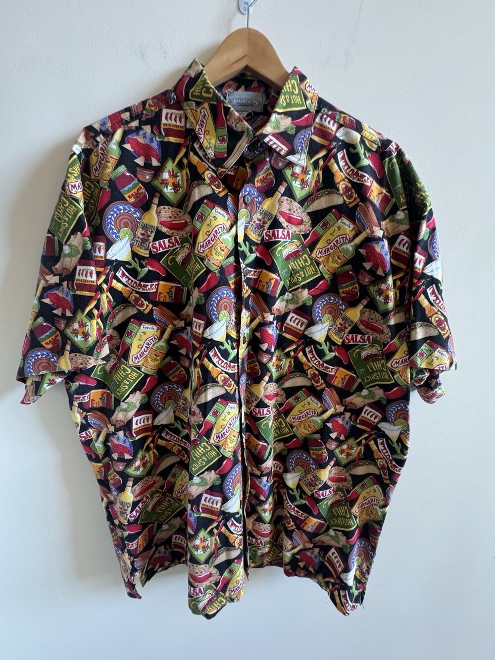 High Seas Trading Co. Men's XXL Fiesta Margarita Shirt Mexican Party VTG 90s USA